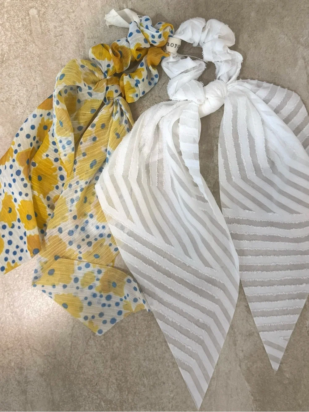 Anthropologie  Scarf Scrunchie Set